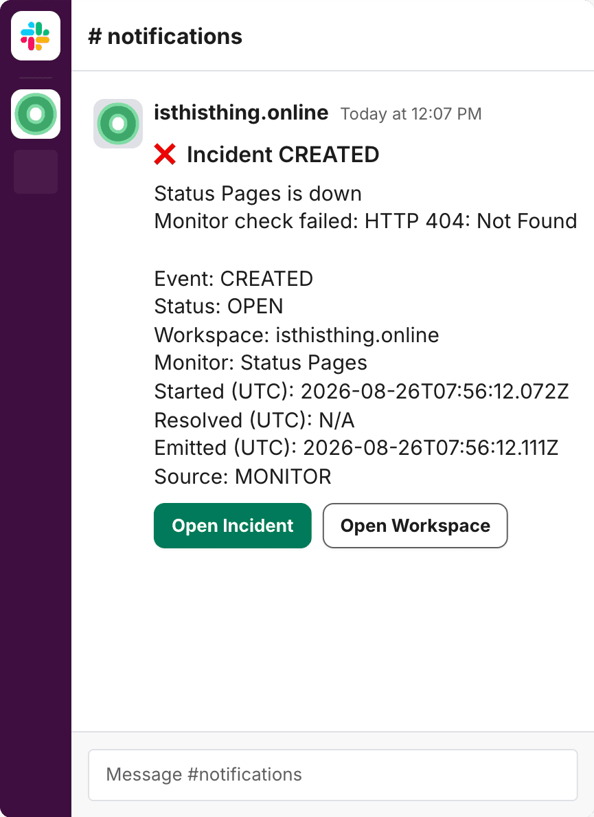 isthisthing.online slack integration