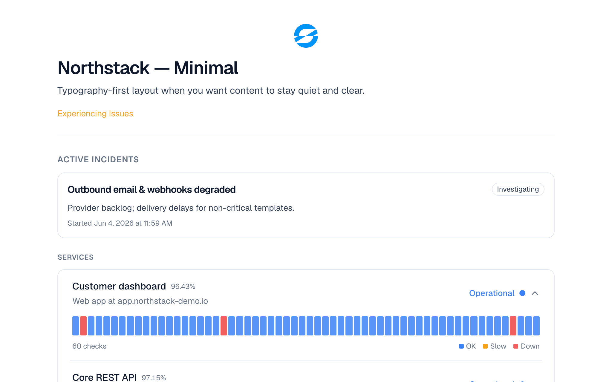status page template - isthisthing.online